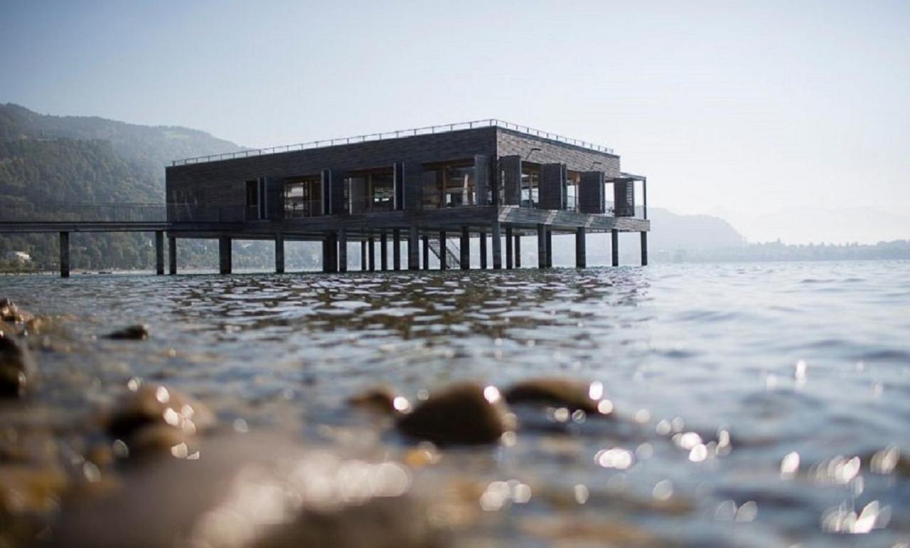 Bodensee-Ferienwohnung Am Ruggbach Lochau Luaran gambar